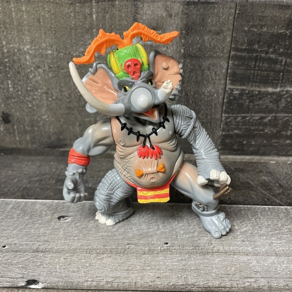 VTG  TMNT 1992 Playmates Teenage Mutant Ninja Turtles Dr EL Elephant NO TRUNK #2 - Picture 4 of 11